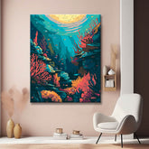 Tropical underwater world painting by numbers - shipping from DE